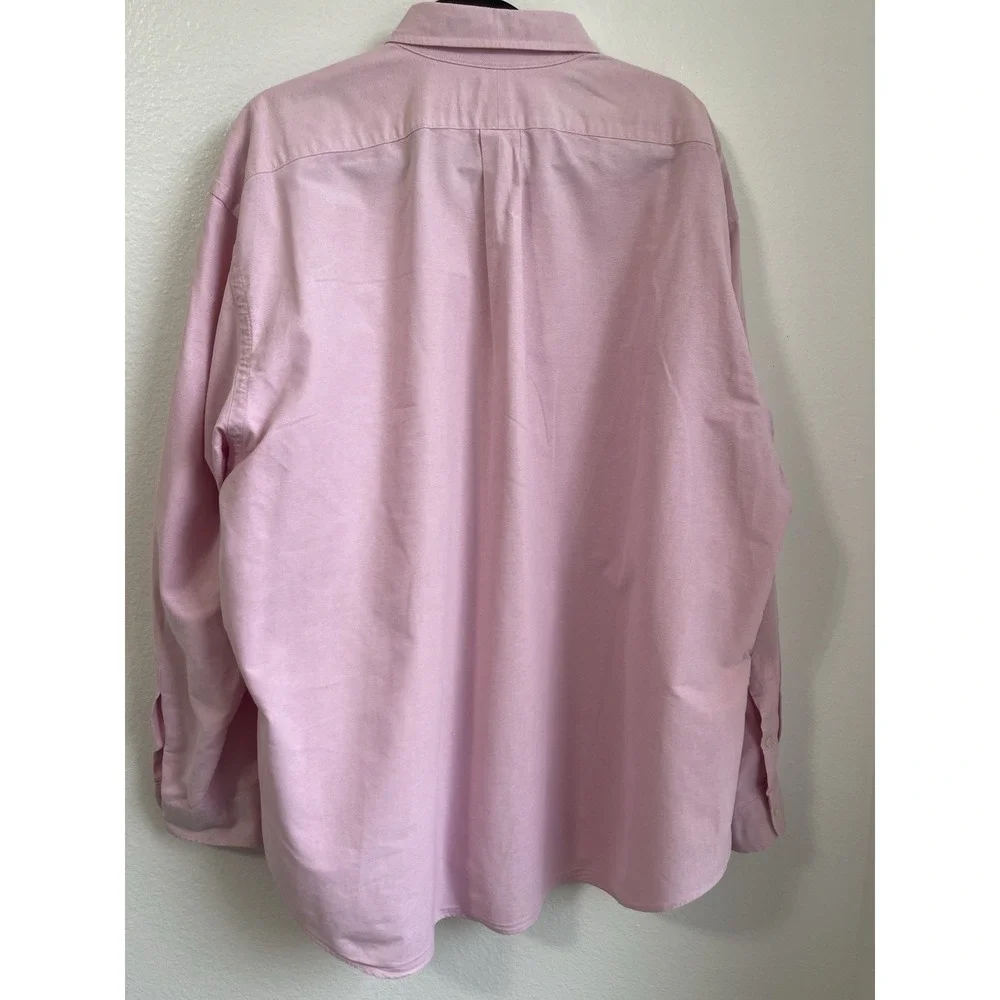 Polo Ralph Lauren Mens Button Pink Shirt Oxford Pony Logo Big Size XL